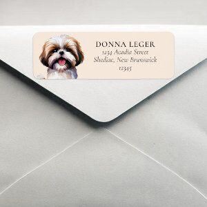 Mailing Labels Dogs Dog Return Address Labels with Different Dog Breeds