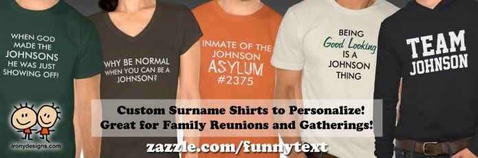Your 'Team' Surname Family T Shirt Set